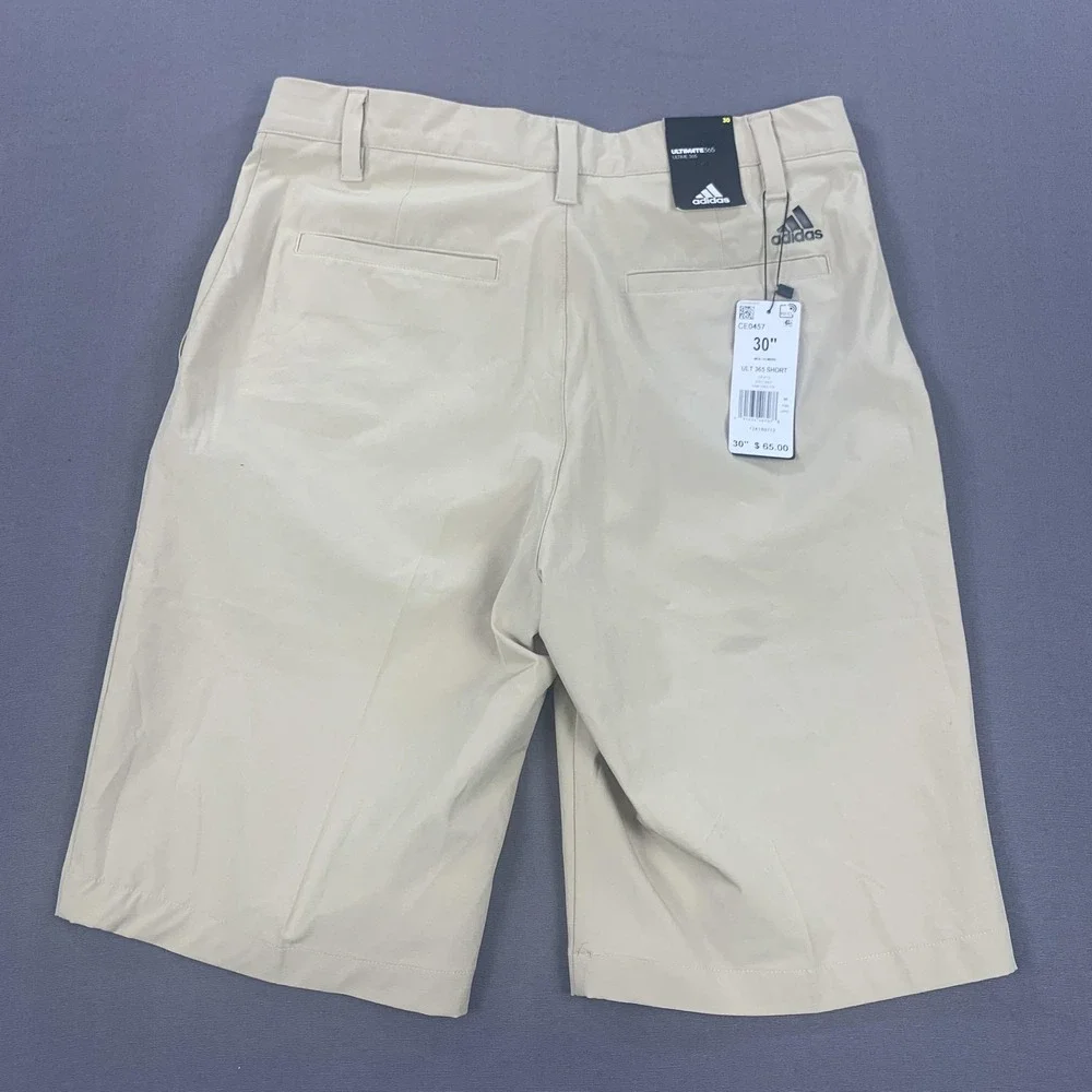 New Adidas Golf Shorts Men 30 Ultimate365 Khaki Beige Gilbert Highschool Indians